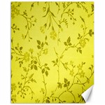 Flowery Yellow Fabric Canvas 16  x 20   15.75 x19.29  Canvas - 1