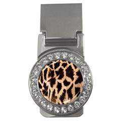 Giraffe Texture Yellow And Brown Spots On Giraffe Skin Money Clips (cz) 