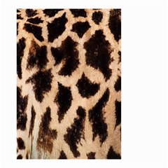 Giraffe Texture Yellow And Brown Spots On Giraffe Skin Small Garden Flag (two Sides) by Nexatart