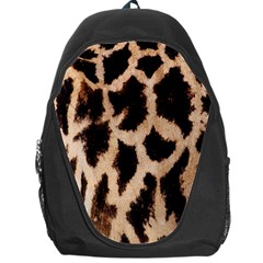 Giraffe Texture Yellow And Brown Spots On Giraffe Skin Backpack Bag by Nexatart