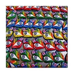 The Eye Of Osiris As Seen On Mediterranean Fishing Boats For Good Luck Tile Coasters by Nexatart