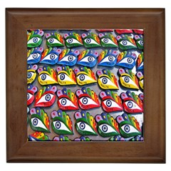 The Eye Of Osiris As Seen On Mediterranean Fishing Boats For Good Luck Framed Tiles by Nexatart