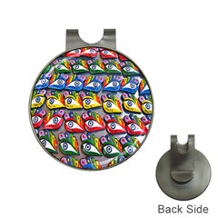 The Eye Of Osiris As Seen On Mediterranean Fishing Boats For Good Luck Hat Clips With Golf Markers by Nexatart