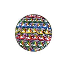 The Eye Of Osiris As Seen On Mediterranean Fishing Boats For Good Luck Hat Clip Ball Marker (10 Pack) by Nexatart