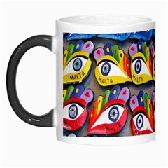 The Eye Of Osiris As Seen On Mediterranean Fishing Boats For Good Luck Morph Mugs by Nexatart