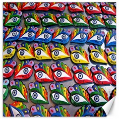 The Eye Of Osiris As Seen On Mediterranean Fishing Boats For Good Luck Canvas 16  X 16   by Nexatart