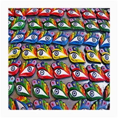 The Eye Of Osiris As Seen On Mediterranean Fishing Boats For Good Luck Medium Glasses Cloth (2-side) by Nexatart