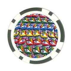 The Eye Of Osiris As Seen On Mediterranean Fishing Boats For Good Luck Poker Chip Card Guard by Nexatart