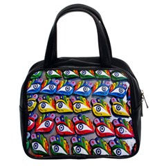 The Eye Of Osiris As Seen On Mediterranean Fishing Boats For Good Luck Classic Handbags (2 Sides) by Nexatart