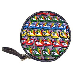 The Eye Of Osiris As Seen On Mediterranean Fishing Boats For Good Luck Classic 20-cd Wallets by Nexatart