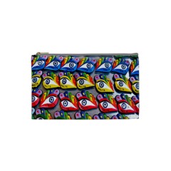 The Eye Of Osiris As Seen On Mediterranean Fishing Boats For Good Luck Cosmetic Bag (small)  by Nexatart