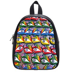 The Eye Of Osiris As Seen On Mediterranean Fishing Boats For Good Luck School Bags (small)  by Nexatart