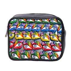 The Eye Of Osiris As Seen On Mediterranean Fishing Boats For Good Luck Mini Toiletries Bag 2-side by Nexatart