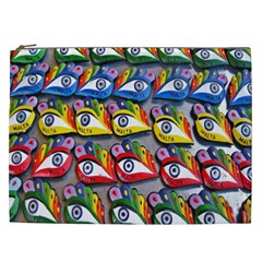 The Eye Of Osiris As Seen On Mediterranean Fishing Boats For Good Luck Cosmetic Bag (xxl)  by Nexatart