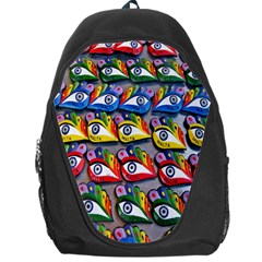 The Eye Of Osiris As Seen On Mediterranean Fishing Boats For Good Luck Backpack Bag by Nexatart