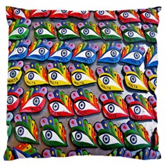 The Eye Of Osiris As Seen On Mediterranean Fishing Boats For Good Luck Standard Flano Cushion Case (one Side) by Nexatart