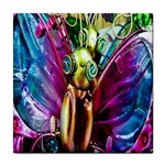 Magic Butterfly Art In Glass Tile Coasters Front