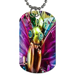 Magic Butterfly Art In Glass Dog Tag (one Side) by Nexatart