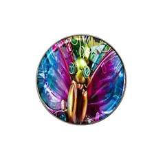 Magic Butterfly Art In Glass Hat Clip Ball Marker (4 Pack) by Nexatart