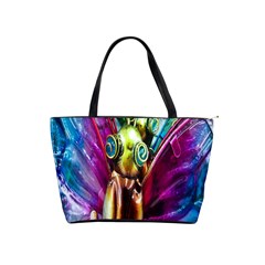 Magic Butterfly Art In Glass Shoulder Handbags by Nexatart