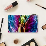 Magic Butterfly Art In Glass Cosmetic Bag (Small)  Back