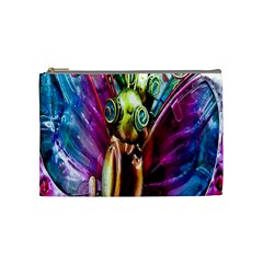 Magic Butterfly Art In Glass Cosmetic Bag (medium)  by Nexatart