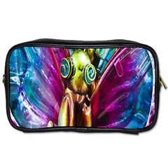 Magic Butterfly Art In Glass Toiletries Bags 2-side by Nexatart