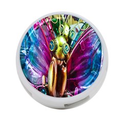 Magic Butterfly Art In Glass 4-port Usb Hub (two Sides)  by Nexatart