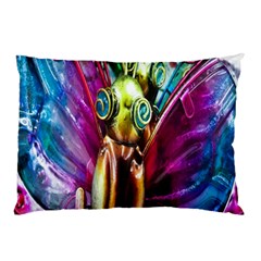 Magic Butterfly Art In Glass Pillow Case (two Sides) by Nexatart