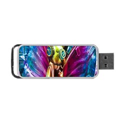 Magic Butterfly Art In Glass Portable Usb Flash (two Sides) by Nexatart