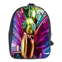 Magic Butterfly Art In Glass School Bags (xl)  by Nexatart