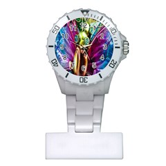 Magic Butterfly Art In Glass Plastic Nurses Watch by Nexatart