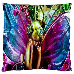 Magic Butterfly Art In Glass Standard Flano Cushion Case (two Sides) by Nexatart