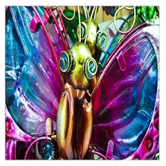 Magic Butterfly Art In Glass Large Satin Scarf (square) by Nexatart