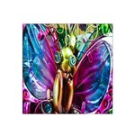 Magic Butterfly Art In Glass Satin Bandana Scarf Front