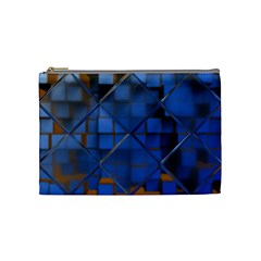 Glass Abstract Art Pattern Cosmetic Bag (medium)  by Nexatart