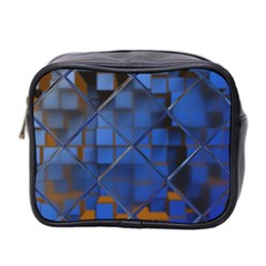 Glass Abstract Art Pattern Mini Toiletries Bag 2-side by Nexatart