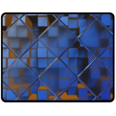 Glass Abstract Art Pattern Fleece Blanket (medium)  by Nexatart