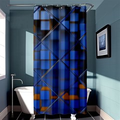 Glass Abstract Art Pattern Shower Curtain 36  X 72  (stall)  by Nexatart