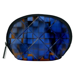 Glass Abstract Art Pattern Accessory Pouches (medium)  by Nexatart