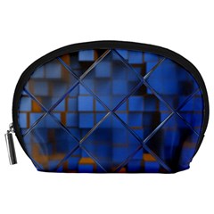 Glass Abstract Art Pattern Accessory Pouches (large)  by Nexatart