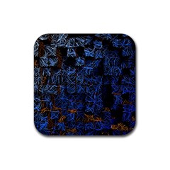 Background Abstract Art Pattern Rubber Coaster (square)  by Nexatart