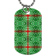 Geometric Seamless Pattern Digital Computer Graphic Dog Tag (one Side) by Nexatart