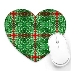 Geometric Seamless Pattern Digital Computer Graphic Heart Mousepads by Nexatart