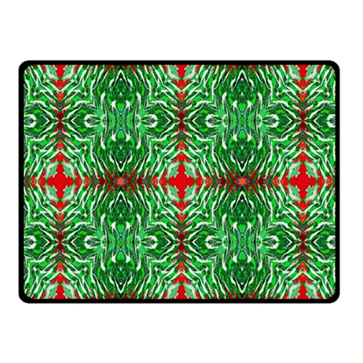 Geometric Seamless Pattern Digital Computer Graphic Fleece Blanket (Small)