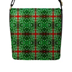 Geometric Seamless Pattern Digital Computer Graphic Flap Messenger Bag (l)  by Nexatart