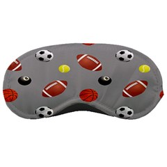 Balltiled Grey Ball Tennis Football Basketball Billiards Sleeping Masks by Mariart