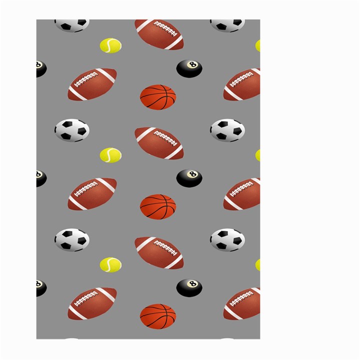 Balltiled Grey Ball Tennis Football Basketball Billiards Large Garden Flag (Two Sides)