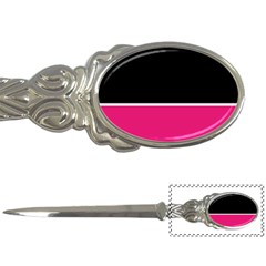 Black Pink Line White Letter Openers