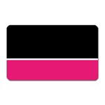 Black Pink Line White Magnet (Rectangular) Front